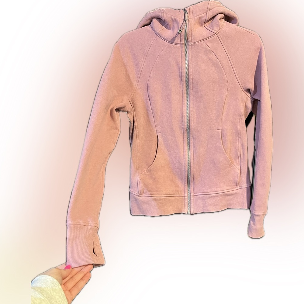Lululemon scuba full zip size 6 dark mauve